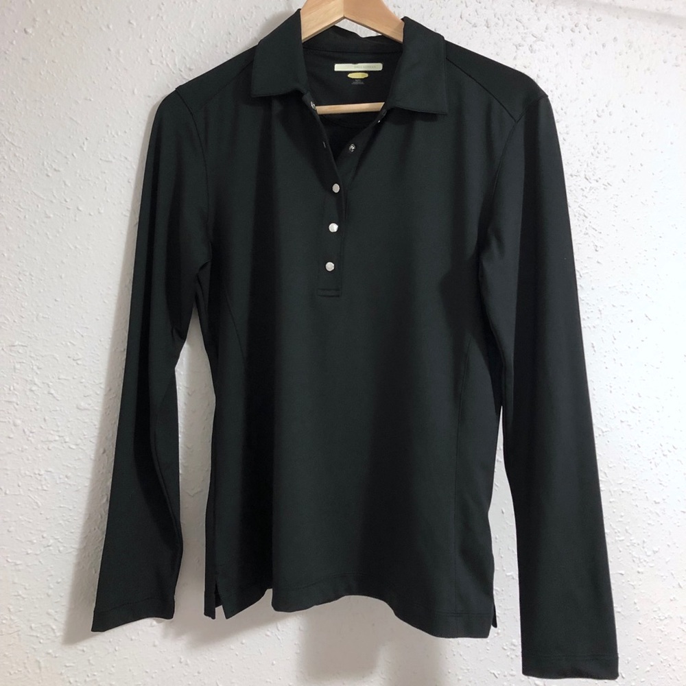 Black Long Sleeve Button Up | UPF 50 ☀️